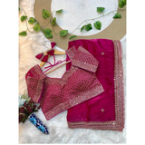 ZEENAT Pure Soft Jimmy Choo Silk Saree