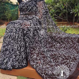 Embroidered Tipachi Chikankari Saree