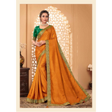 Elegant Lace Border Designer Sarees