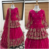 ZF-258 — Elegant Embroidered Sequence Designer Kediya Set