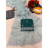 NEW DESIGNER HEAVY EMBROIDERY WORK SEREE