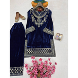 LC-1434 NEW DESIGNER VELVET CORD SET