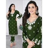Chikankari Style Rayon Kurti CO-OD Sets