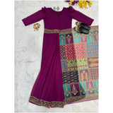 New Trending Gown Style Ready Nd Go saree