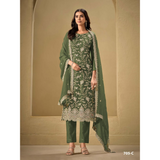 Designer Collection in Pure Chinon with Heavy Embroidery Sets