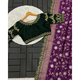 ZARI CUTWORK BORDER SEMI-SILK SAREE