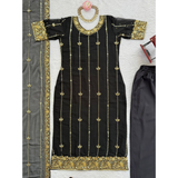 NEW DESIGNER WEDDING WEAR SEQUENCE WORK OUTFIT