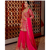 ZD- 10095 New Designer Party Top Sharara & Dupatta Set