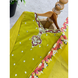 SRK-5301 Designer FLORAL Party Wear Look Top-Palazzo Set