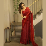 Beautiful designer sequence saree
