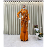 BE-280 WEDDING SPECIAL FANCY PARTY WEAR FAUX GEORGETTE LEHENGA SAREE