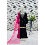 COAD OC-193 Beautiful Velvet Top-Sharara Set