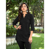 CHIKANKARI STYLE SEQUENCE SHORT TOPS