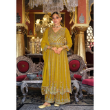 BARBIE - 562 PREMIUM Multicolor Chinon Silk Palazzo Set