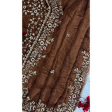Heavy designer Saree with Sequins Blouse