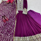 Heavy sequence Dupatta Designer Party Wear