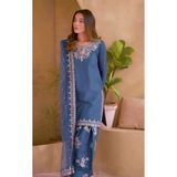 Party Wear Crepe Top & Farshi Palazzo