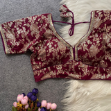 RUHI FASHION-PINKI20 Zari Work BLOUSE SIZE 38-40