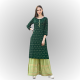 Kurti plazzo Set