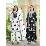 ANEESHA-  CHIKANKARI STYLE Top and Palazzo Set