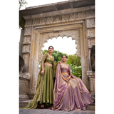 Lehenga Collection- PASTEL COLOR FENDI STYLE LEHENGA SIZE 40-42 READY