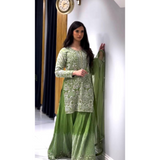 Royal look Sharara palazzo Sequence Party wear