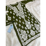 RAYON HEAVY Chikankari work sets
