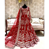 New Collection Heavy Embroidered Chinon Silk Gown