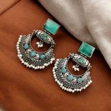 Oxidised Royale Chandbali Earrings