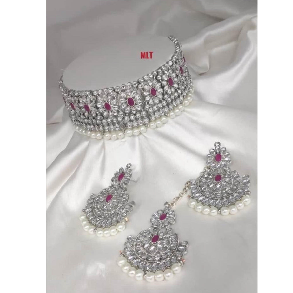 Silver Style Kundan Sets