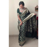 LICHI ZARI SILK ONE-MINUTE PRE-STITCHED SAREES