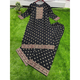 DNO ST034 New Rayon Super Hit Foil Print Kurti & Palazzos