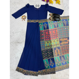 New Trending Gown Style Ready Nd Go saree