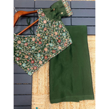 GEORGETTE EMBROIDERED Sarees Ready Blouse