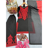 Đěsigner Party Wear Look Pur Chinon Silk Top & Palazzo