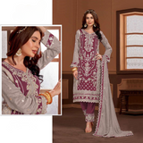 MARIA-A Present Heavy PV Vichitra With Embroidery Codding Sequence Work party wear
