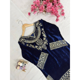 LC-1434 NEW DESIGNER VELVET CORD SET