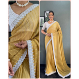 PRESENT NEW LAUNCHING LINNING  PATTERN LOOK SAREE