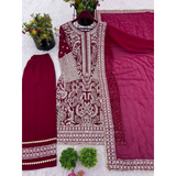 FESTIVE  Party Wear heavy embroidery suit