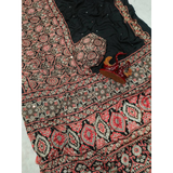 NC-5585 Most Demanding Ajrakh Mirrorwork saree collection