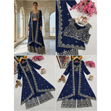 VF 226 INDOWESTERN PLAZO CHOLI SET