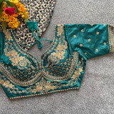 SABYASACHI NECK BRIDAL BLOUSE