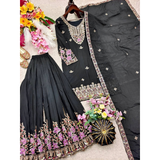 WW-1273 Chinon Silk Top Sharara & Dupatta