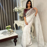 TRENDING STYLE Soft Jimmy Choo Saree