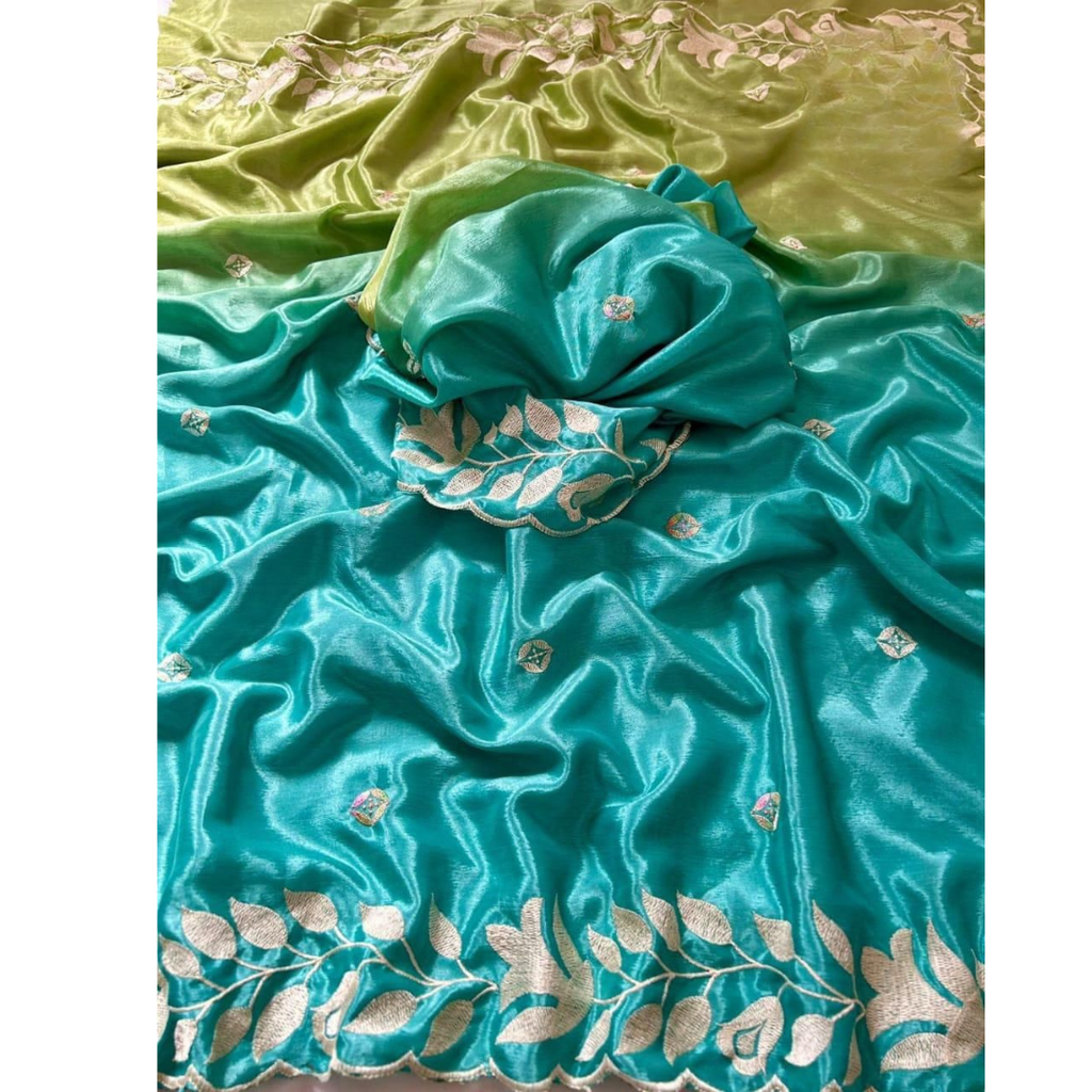 Pure Soft Silk Chinon Saree