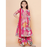 New Launcing Kids Floral Print Anarkali-Style Suit