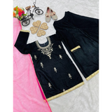 COAD OC-193 Beautiful Velvet Top-Sharara Set