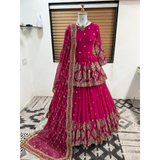 ZF-258 — Elegant Embroidered Sequence Designer Kediya Set