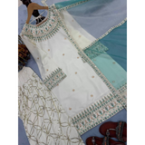 Party Wear Look Pur Natural Crepe Top & Farshi Palazzo