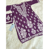RAYON HEAVY Chikankari work sets
